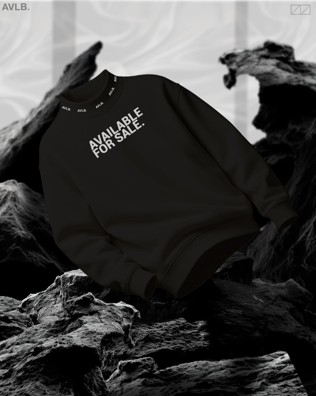 Sweater Mockneck AFS LC - NEGRO
