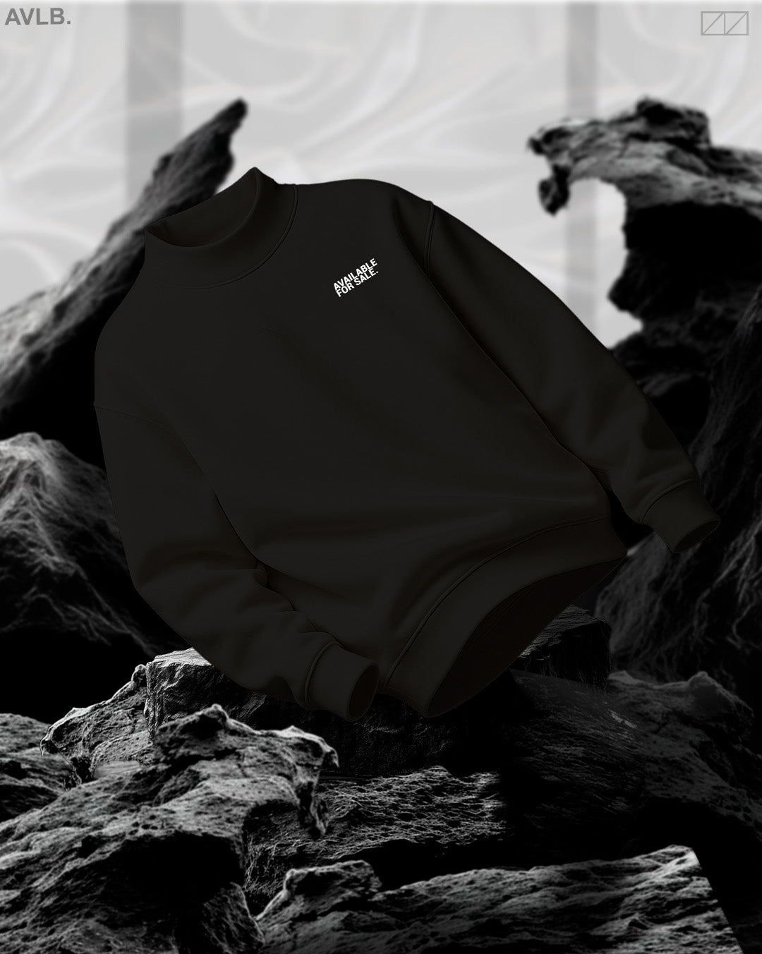 Sweater Mockneck AFS IZ NEGRO